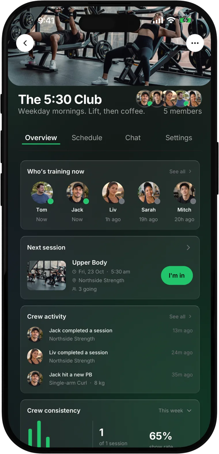 The people you actually train with.